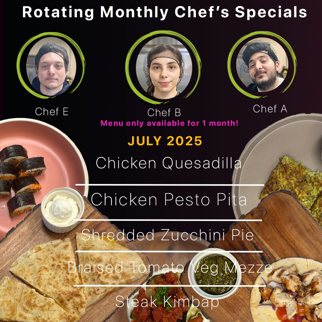 Monthly Chef`s Specials